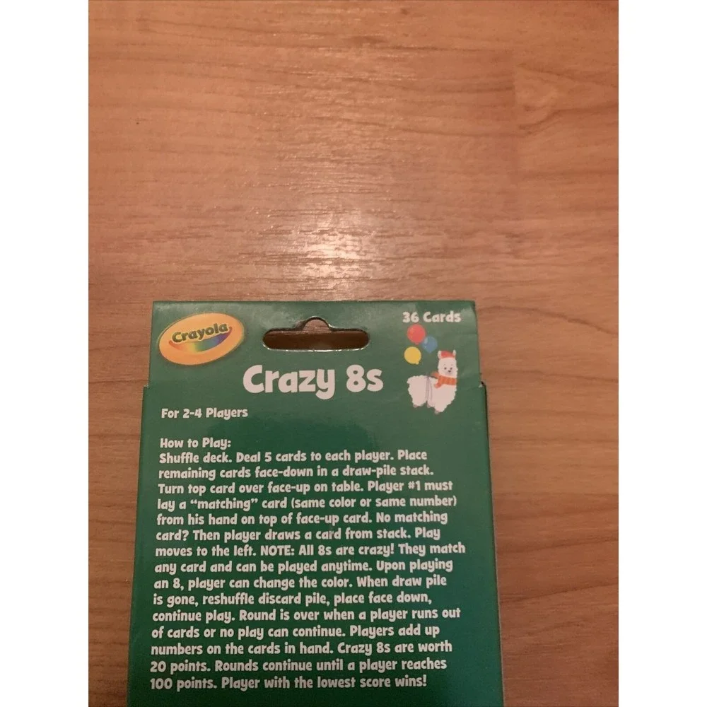 Crayola Crazy 8s Card Game Children